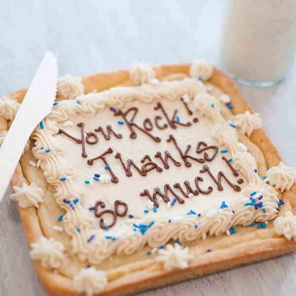CookieText cookie cake Personalized Cookie Cake