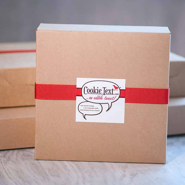 Cookie Text cookie cake packaging Cookie Text cookie cake hand delivered