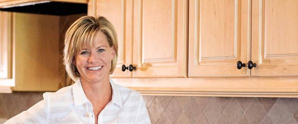 Cookie Text owner, Jeanne Fiocca in her kitchen