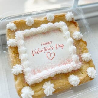 Pretty Happy Valentine's Day Cookie Cake