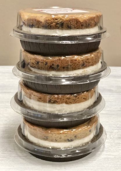 Stack of Four packaged cookie sandwiches