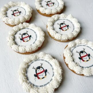 Merry Christmas Penguin Cookies