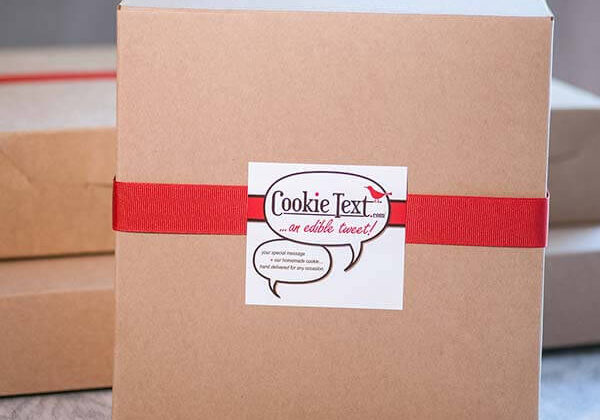 Cookie Text cookie cake hand delivered